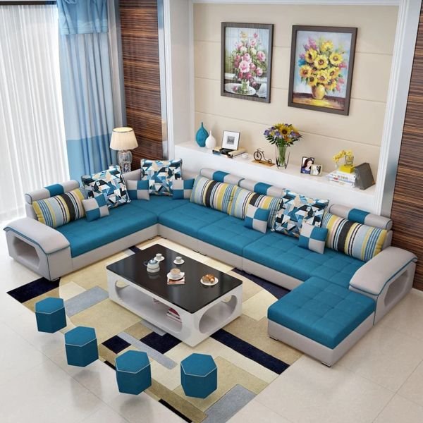 U shape sofa set