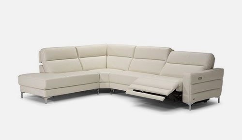 L shape electric motorise sofa